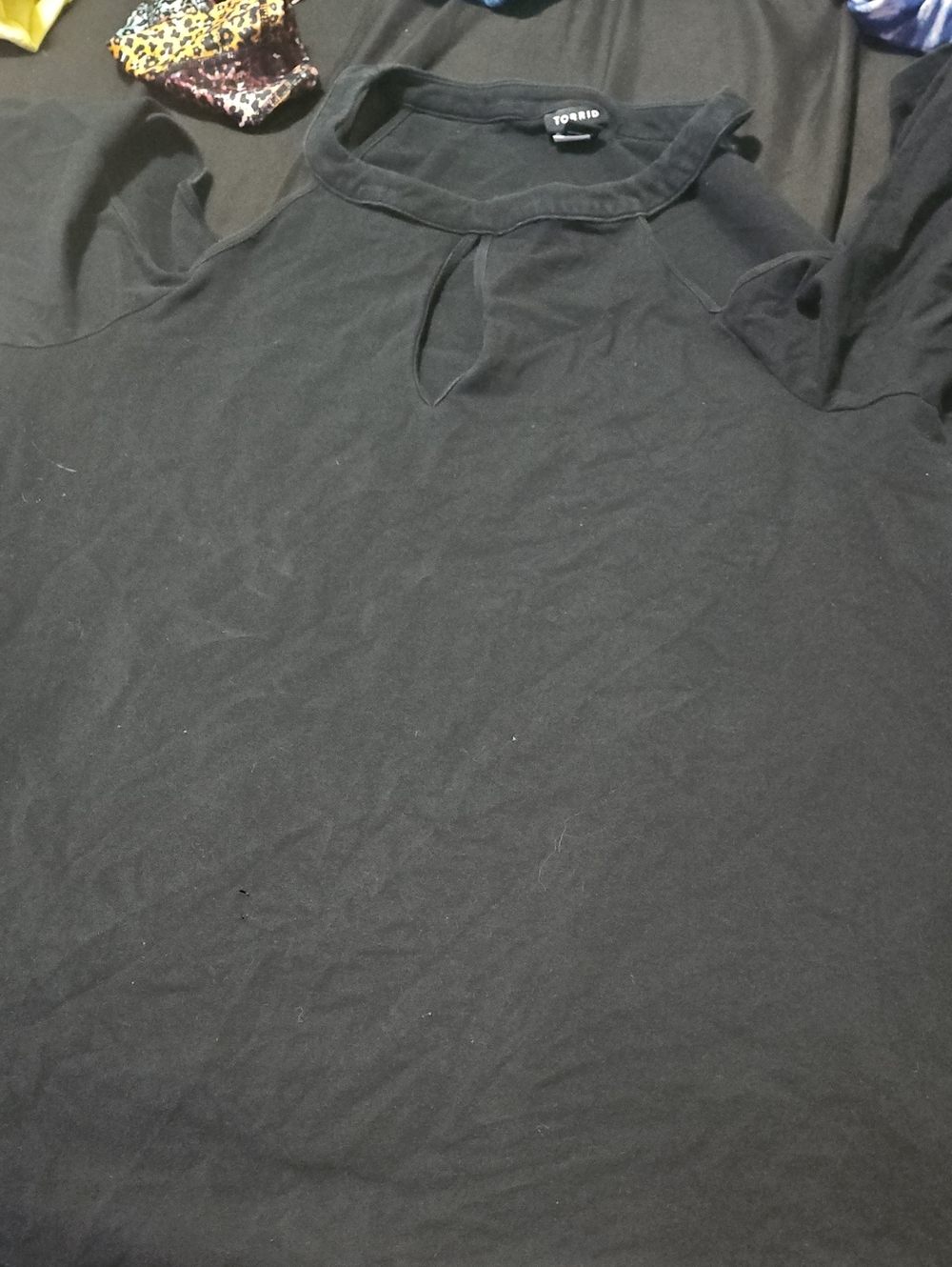 Torrid Black Cold Shoulder Shirt